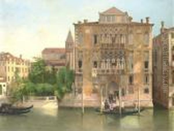 Palazzo Cavalli Franchetti, Venice Oil Painting by Antonietta Brandeis