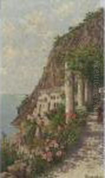 Amalfi, Albergo Dei Cappuccini Oil Painting by Antonietta Brandeis