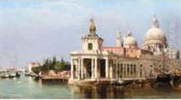 The Customs House And Santa Maria Della Salute, Venice Oil Painting by Antonietta Brandeis