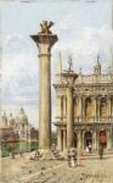 Venezia. Palazzo Reale Oil Painting by Antonietta Brandeis