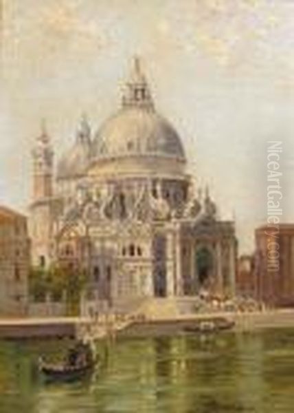 Santa Maria Della Salute, Venice Oil Painting by Antonietta Brandeis