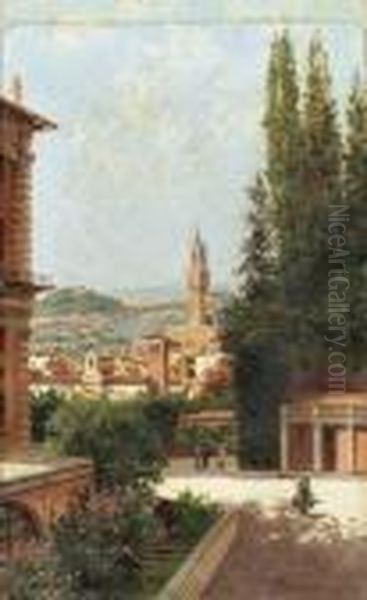 A View Of The Boboli Gardens
Oil On Board Oil Painting by Antonietta Brandeis