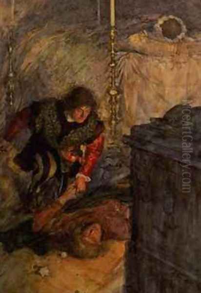 Romeo and Juliet Oil Painting by William Hatherell