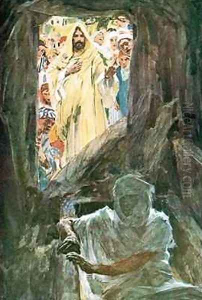 The Raising of Lazarus Oil Painting by William Hatherell