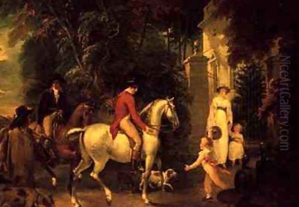 Duke of Hamiltons return from coursing Oil Painting by William Hamilton