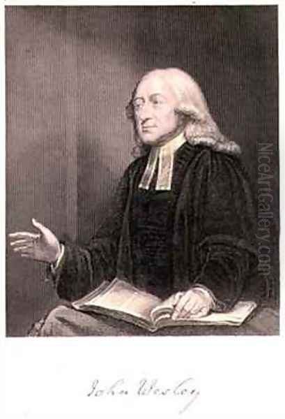 Portrait of John Wesley 1703-91 Oil Painting by William Hamilton