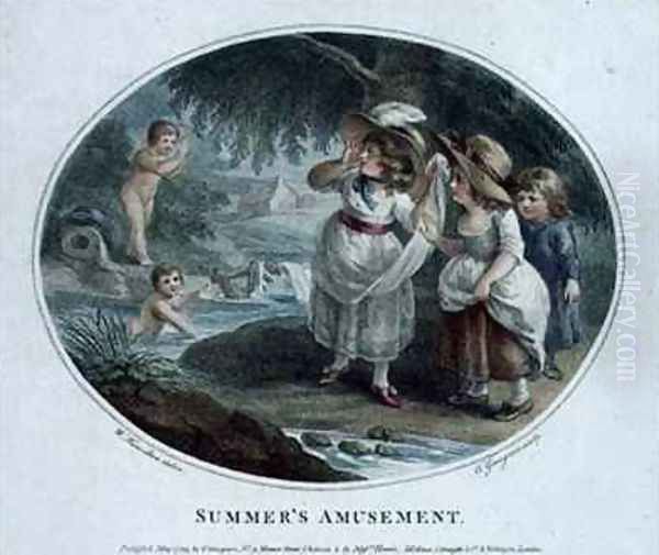 Summers Amusement Oil Painting by William Hamilton