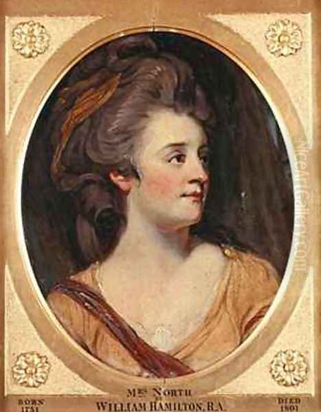 Mrs North Oil Painting by William Hamilton