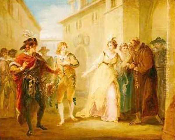 The Revelation of Olivias Betrothal Oil Painting by William Hamilton