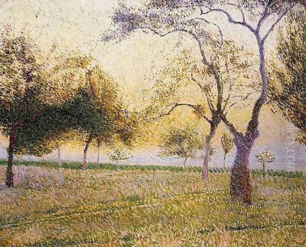 Landscape with Trees Oil Painting by Adrien Josef Heymans