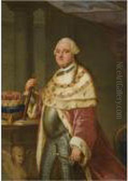 Charles Theodore Oil Painting by Carl Brandt