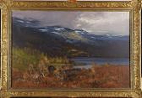 Hostlandskap Med Fjall Oil Painting by Carl Brandt