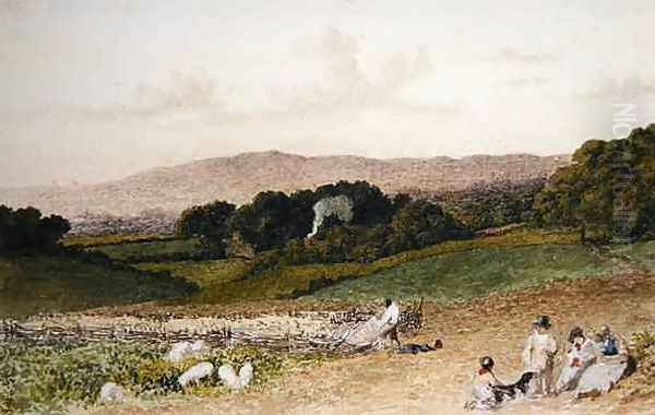 The Turnip Field Oil Painting by Robert Hills