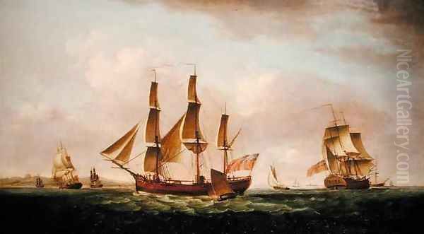 The Columbus Oil Painting by Francis Holman