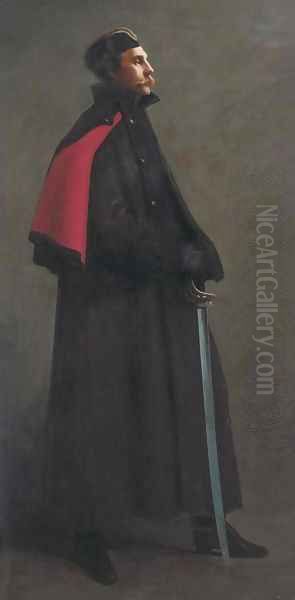 Portrait of General Sir Ian Standish Monteith Hamilton, G.C.B., G.C.M.G. (1853-1947) Oil Painting by Vereker Monteith Hamilton