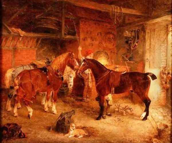 The Blacksmith Oil Painting by Edwin Frederick Holt