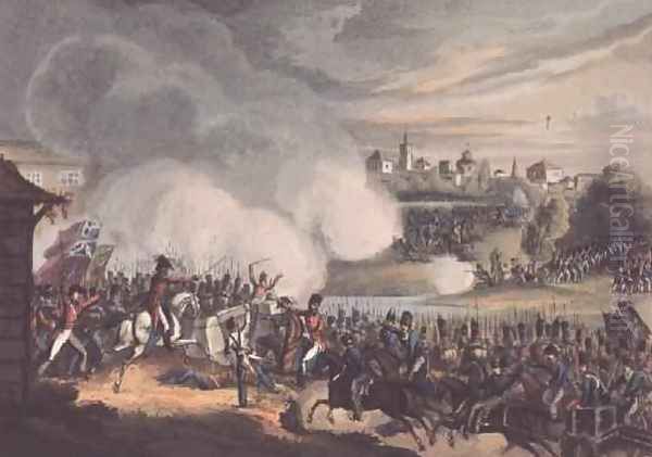 Battle of Seville Oil Painting by William Heath