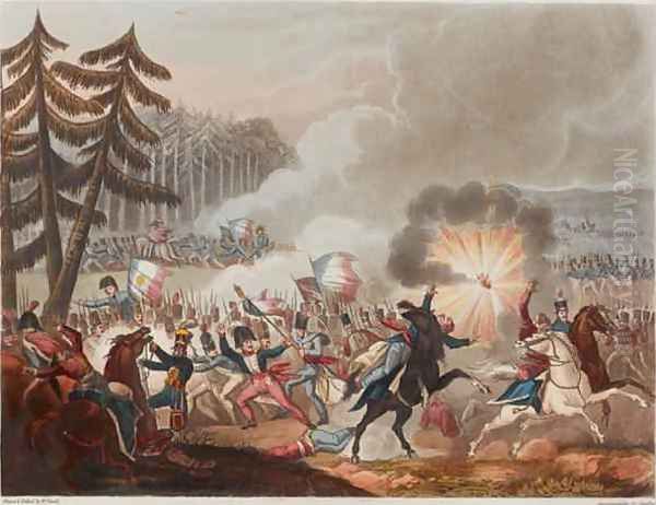 Battle of Barrosa on 5th March 1811 Oil Painting by William Heath