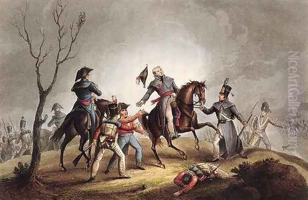 Death of Sir John Moore 1761-1809 Oil Painting by William Heath