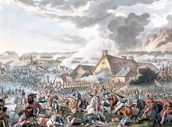 The Battle of Waterloo Oil Painting by William Heath