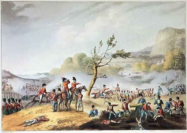 Battle of Maida 2 Oil Painting by William Heath