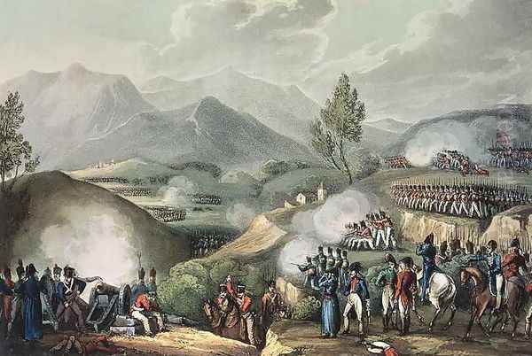 Battle of Salamonda Oil Painting by William Heath