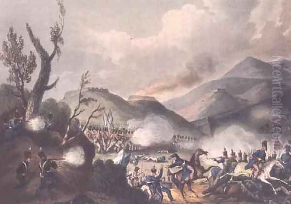 Battle of Busaco Oil Painting by William Heath