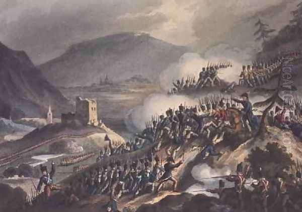 Battle of Castalla Oil Painting by William Heath