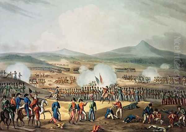 Battle of Fuentes DOnoro Oil Painting by William Heath