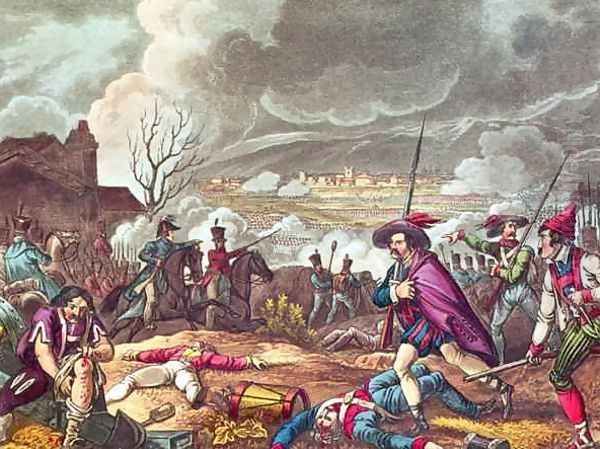 The Battle of Toulouse Oil Painting by William Heath