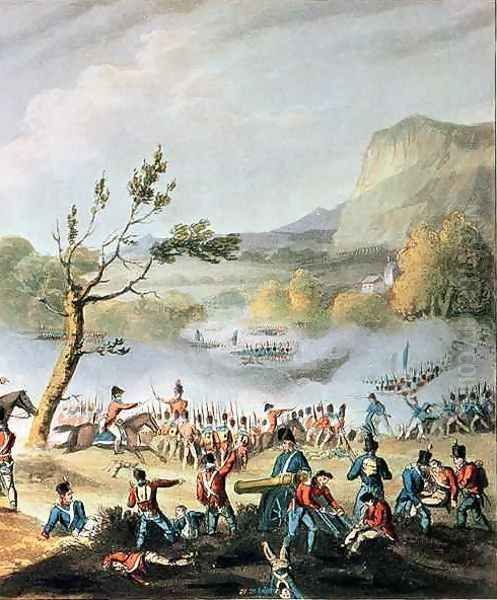 Battle of Maida Oil Painting by William Heath