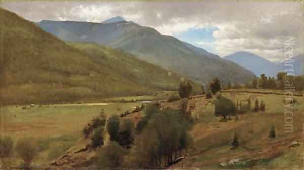 The Land, Keene Valley Oil Painting by William M. Hart