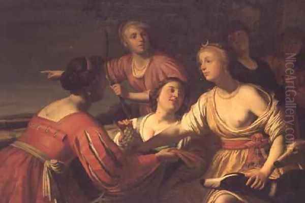 Diana and her Nymphs Oil Painting by Gerrit Van Honthorst