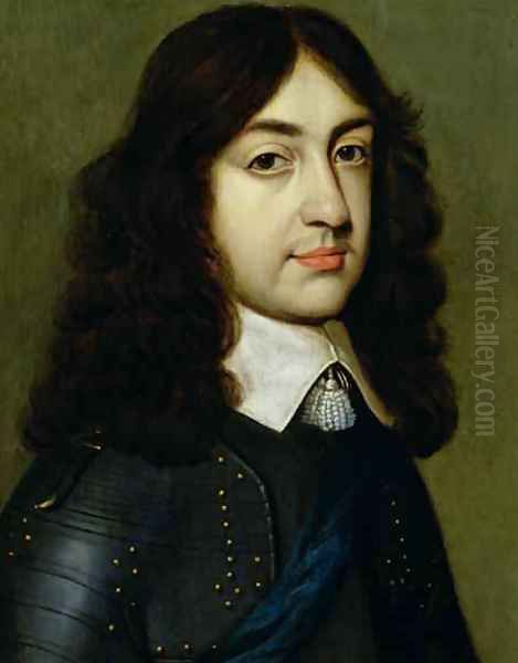 Portrait of Charles II 1630-85 Oil Painting by Gerrit Van Honthorst