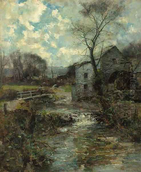 The watermill Oil Painting by Joshua Anderson Hague