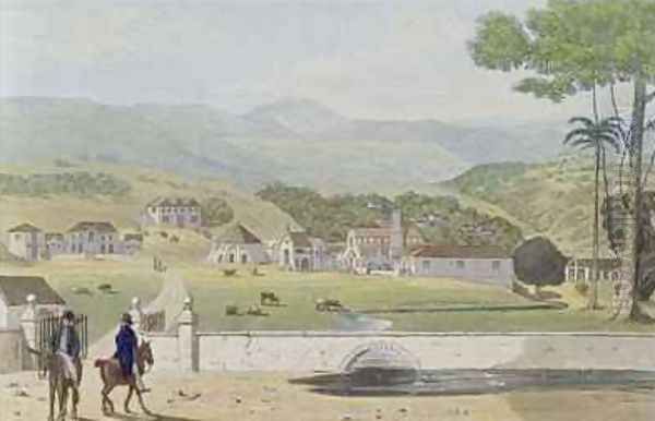 Montpelier Estates St James from A Picturesque Tour of the Island of Jamaica Oil Painting by James Hakewill