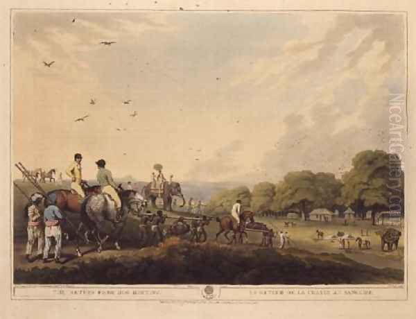 The Return From Hog Hunting Oil Painting by Samuel Howitt