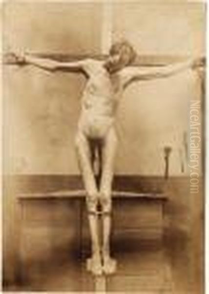 Artiste Anonyme Crucifixions A La Morgue: 4 Etudes D'un Peintre Ou D'un Sculpteur Oil Painting by Adolphe Braun