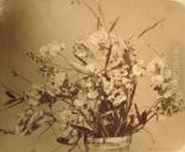 Fleurs Oil Painting by Adolphe Braun