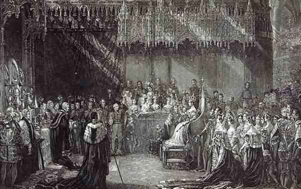 The Coronation of the Queen Oil Painting by Sir George Hayter