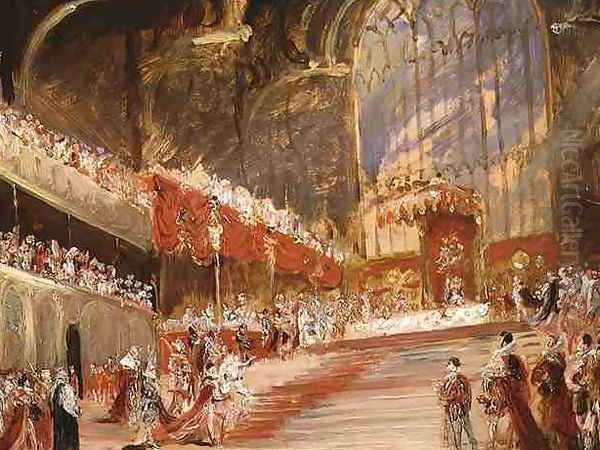 The Coronation of King George IV 1762-1830 Oil Painting by Sir George Hayter