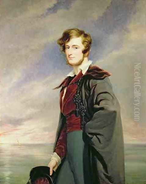 William 1809-66 2nd Earl of Craven Oil Painting by Sir George Hayter