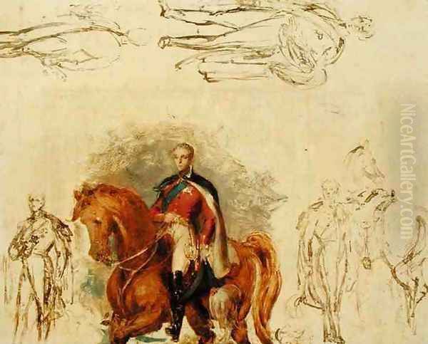 Studies for the Duke of Wellington 1769-1852 Oil Painting by Sir George Hayter