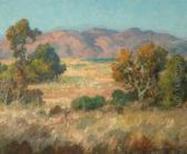 California Landscape, Hills Above San Diego Oil Painting by Maurice Braun