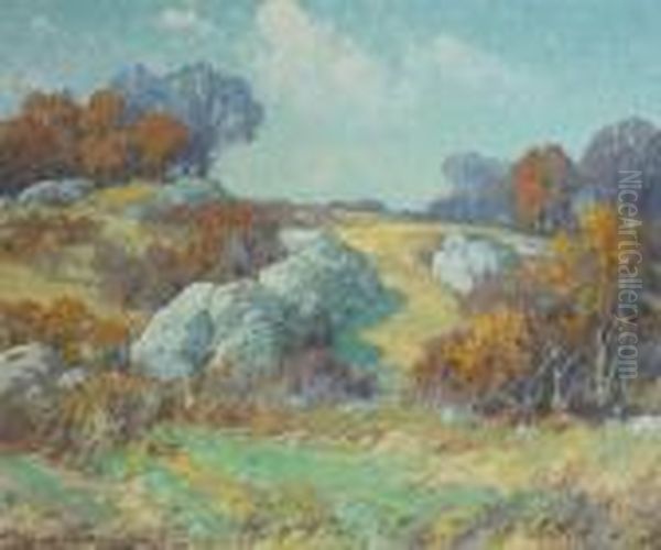 Rockridge Autumn Oil Painting by Maurice Braun