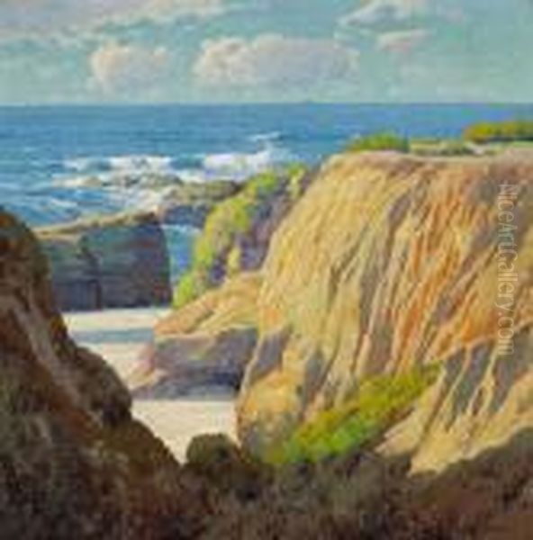 California Coast Oil Painting by Maurice Braun