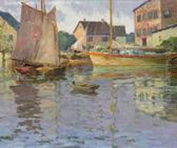 At Anchor Oil Painting by Maurice Braun