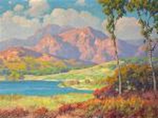 Lake Hodges, San Diego Oil Painting by Maurice Braun