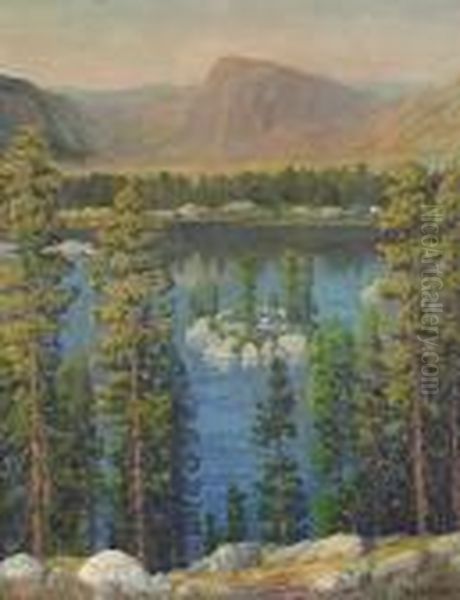 Lower Gale Lake, High Sierras Oil Painting by Maurice Braun