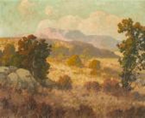 Sunlit Hills Oil Painting by Maurice Braun